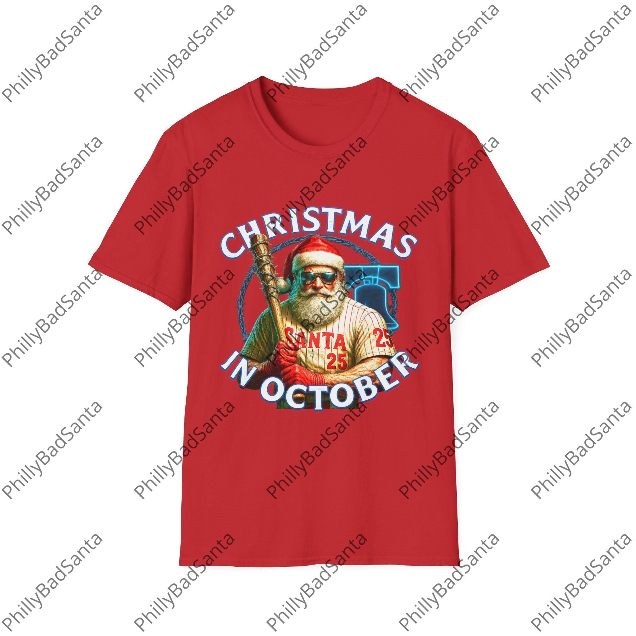 Phillies Christmas in October t-shirt design